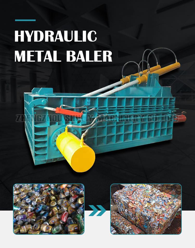 Horizontal scrap metal baler machine Horizontal scrap metal baler machine